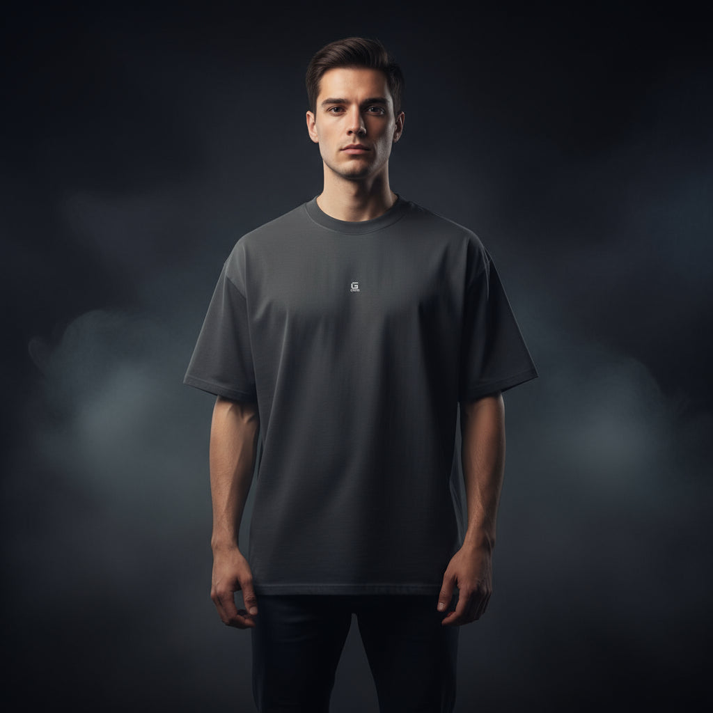 Oversized faded t-shirt - G