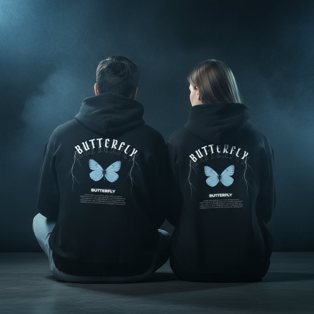 Butterfly Unisex Organic Hoodie